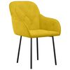 vidaXL Sillas de comedor 2 unidades terciopelo amarillo