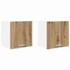 vidaXL Mueble colgante 2 uds. Roble Artesano y Madera de ingenier&iacute;a