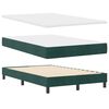 vidaXL Cama tipo Box Spring Verde oscuro 120 x 190 cm Terciopelo