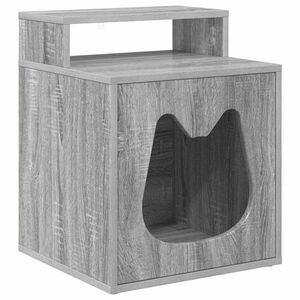 vidaXL Casa para Gatos Sonoma gris 42,5 x 40 x 53,5 cm