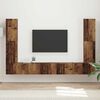 vidaXL Conjunto de mueble de TV 8 pcs Madera envejecida