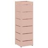 vidaXL Soporte para Paraguas de Lluvia Rosa 15,5 x 15,5 x 49 cm Acero