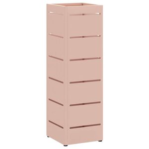 vidaXL Soporte para Paraguas de Lluvia Rosa 15,5 x 15,5 x 49 cm Acero