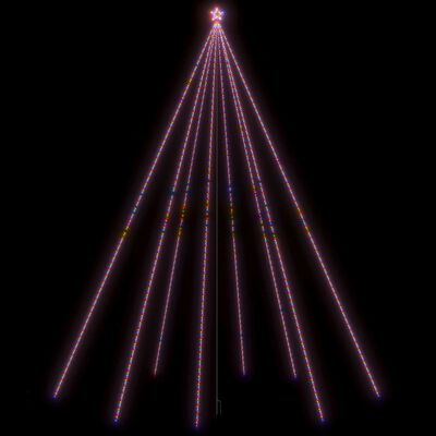 vidaXL Luces árbol Navidad interior/exterior 1300 LED colores 8 m