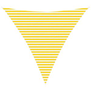 vidaXL Toldo Vela de Sombra Amarillo y blanco 4,5 x 4,5 x 4,5 m