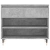 vidaXL Mueble zapatero madera contrachapada gris hormigón 70x36x60 cm