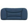 vidaXL Cabecero de cama acolchado Hvar tela azul 80 cm