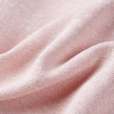 Sudadera infantil con capucha y cremallera rosa claro mezcla 92