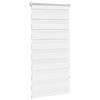 vidaXL Estor cebra 80,9x150 cm Tejido Ancho 76,7 cm Blanco