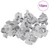 vidaXL Tuerca T dentada 12 uds. Plateado M6 mm Acero