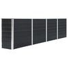 vidaXL Jardinera elevada acero galvanizado gris antracita 320x40x77 cm