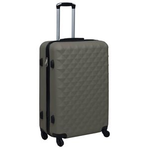 vidaXL Maleta r&iacute;gida con ruedas ABS gris antracita