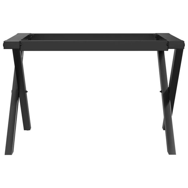 vidaXL Patas de mesa de centro estructura X acero 60x50x38 cm