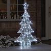 vidaXL &Aacute;rbol de Navidad con 160 LED fr&iacute;o 151 cm Acr&iacute;lico