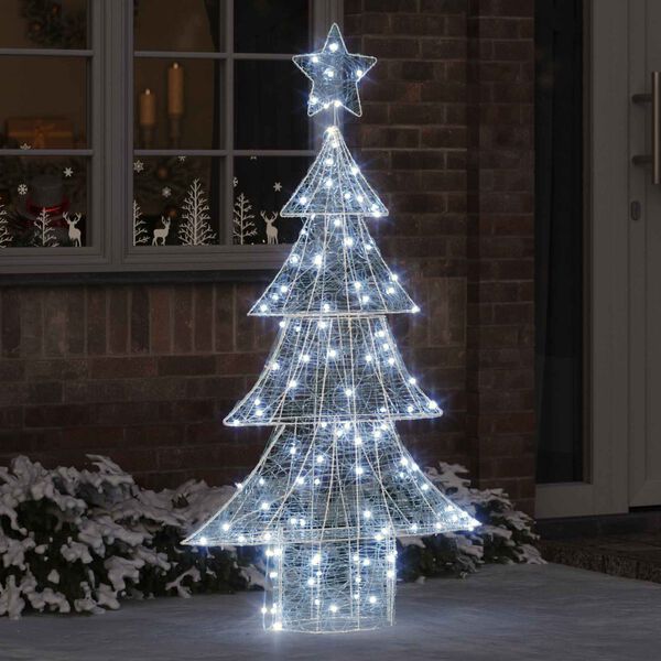 vidaXL &Aacute;rbol de Navidad con 160 LED fr&iacute;o 151 cm Acr&iacute;lico