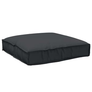 vidaXL Coj&iacute;n de pal&eacute; para asiento Negro 80 x 80 x 12 cm Tela Oxford