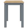 vidaXL Mesa de comedor Panama madera maciza de pino gris 112x60x75 cm
