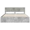 vidaXL Estructura de cama con cabecera Gris Concreto 180 x 200 cm