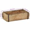vidaXL Bandeja 4 pcs Marr&oacute;n 30 x 15 x 9 cm Madera s&oacute;lida recuperada