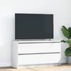 vidaXL Mueble para TV madera contrachapada blanco 100x35x54 cm