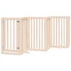 vidaXL Puerta para perros con puerta plegable de 6 paneles 300 cm