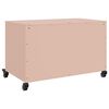 vidaXL Mueble para TV acero laminado en fr&iacute;o rosa 68x39x43,5 cm