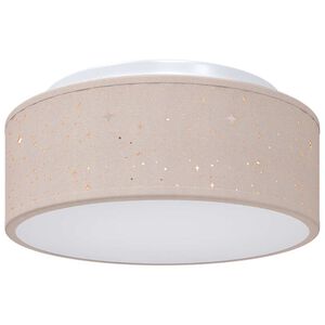 vidaXL L&aacute;mpara de techo con focos Taup&eacute; 30 x 30 x 13,5 cm tela
