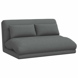 vidaXL Sill&oacute;n ajustable Gris oscuro Tela