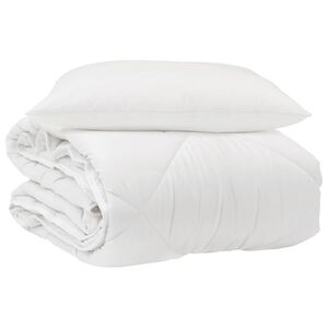 vidaXL Edred&oacute;n para todas las estaciones 2 uds. Blanco Microfibra
