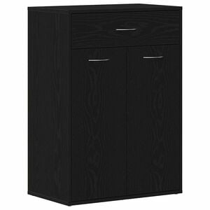 vidaXL Zapatero 60 x 35 x 84 cm Madera de ingenier&iacute;a Roble Negro