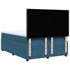 vidaXL Cama box spring con colch&oacute;n terciopelo azul 140x190 cm