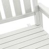 vidaXL Silla mecedora de jardín 3 pcs Blanco 38 x 38 x 46cm Plástico