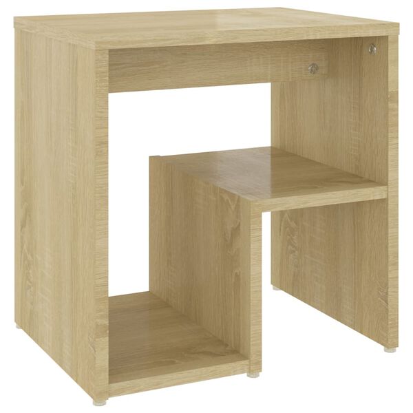 vidaXL Mesita de noche madera contrachapada roble Sonoma 40x30x40 cm