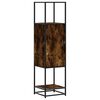 vidaXL Aparador alto madera de ingenier&iacute;a y metal 35,5x35x139 cm