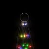 vidaXL Árbol de Navidad en asta de bandera 200 LED de colores 180 cm