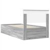 vidaXL Estructura de cama Gris Sonoma 75 x 190 cm Madera de ingenier&iacute;a