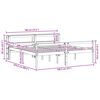 vidaXL Estructura de cama 2 pcs Marr&oacute;n cera Madera de Pino Macizo