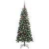 vidaXL &Aacute;rbol de Navidad artificial Verde 150 cm PVC, Pl&aacute;stico y Acero