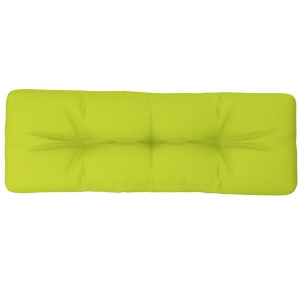 vidaXL Coj&iacute;n para sof&aacute; de palets de tela verde claro 120x40x12 cm