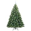 vidaXL &Aacute;rbol de Navidad artificial con 300 LED Verde 210 cm PE y PVC