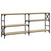vidaXL Mesa consola madera de ingenier&iacute;a roble Sonoma 180x29x76,5 cm