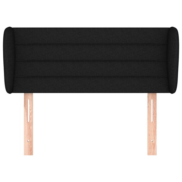 vidaXL Cabecero de tela negro 83x23x78/88 cm