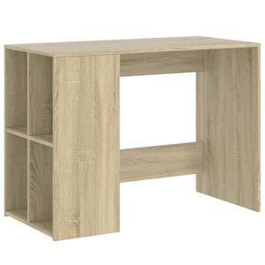 vidaXL Escritorio de madera de ingenier&iacute;a roble Sonoma 102x50x75 cm