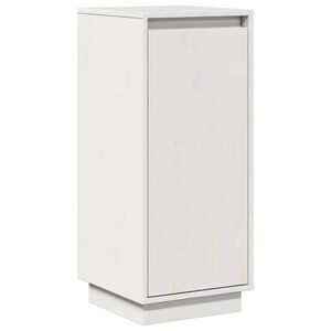 vidaXL Aparador de madera maciza de pino blanco 31,5x34x75 cm