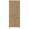 vidaXL Alacena Roble artesanal 69,5 x 34 x 180 cm Madera contrachapada