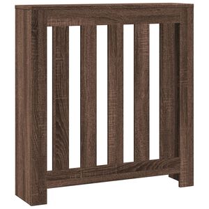 vidaXL Cubierta de radiador madera ingenier&iacute;a marr&oacute;n roble 78x20x82 cm