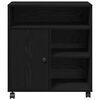 vidaXL Soporte para Impresora Roble negro 60 x 50 x 67 cm