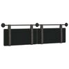 vidaXL Cabecera Colgante Negro 190 x 55 x 5 cm PU antiguo