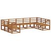 vidaXL Conjunto de sof&aacute;s de exterior 9 pcs Natural