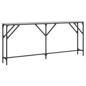 vidaXL Mesa consola madera de ingenier&iacute;a gris Sonoma 180x23x75 cm
